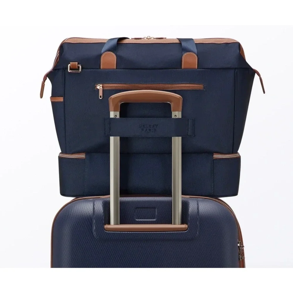 Delsey Paris 1946 Weekend Bag Carry-On Size Limited Edition Navy Blue NWT